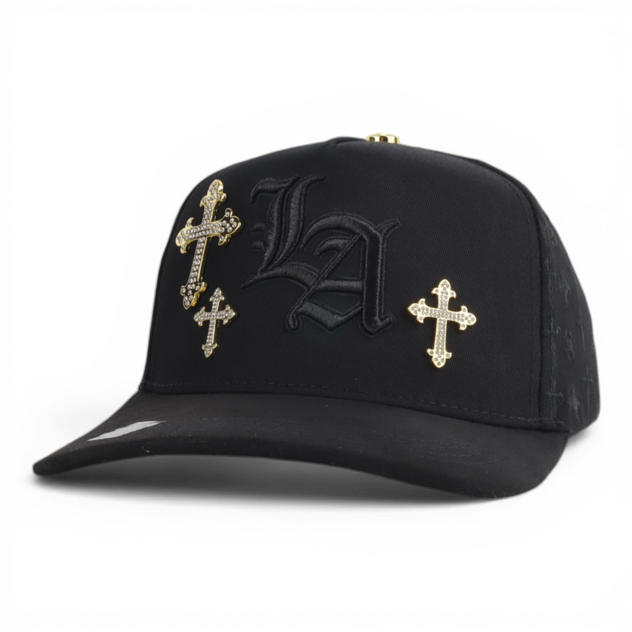 GORRA BIGG BOSS LA CRUCES GOLD/BLK SUEDE