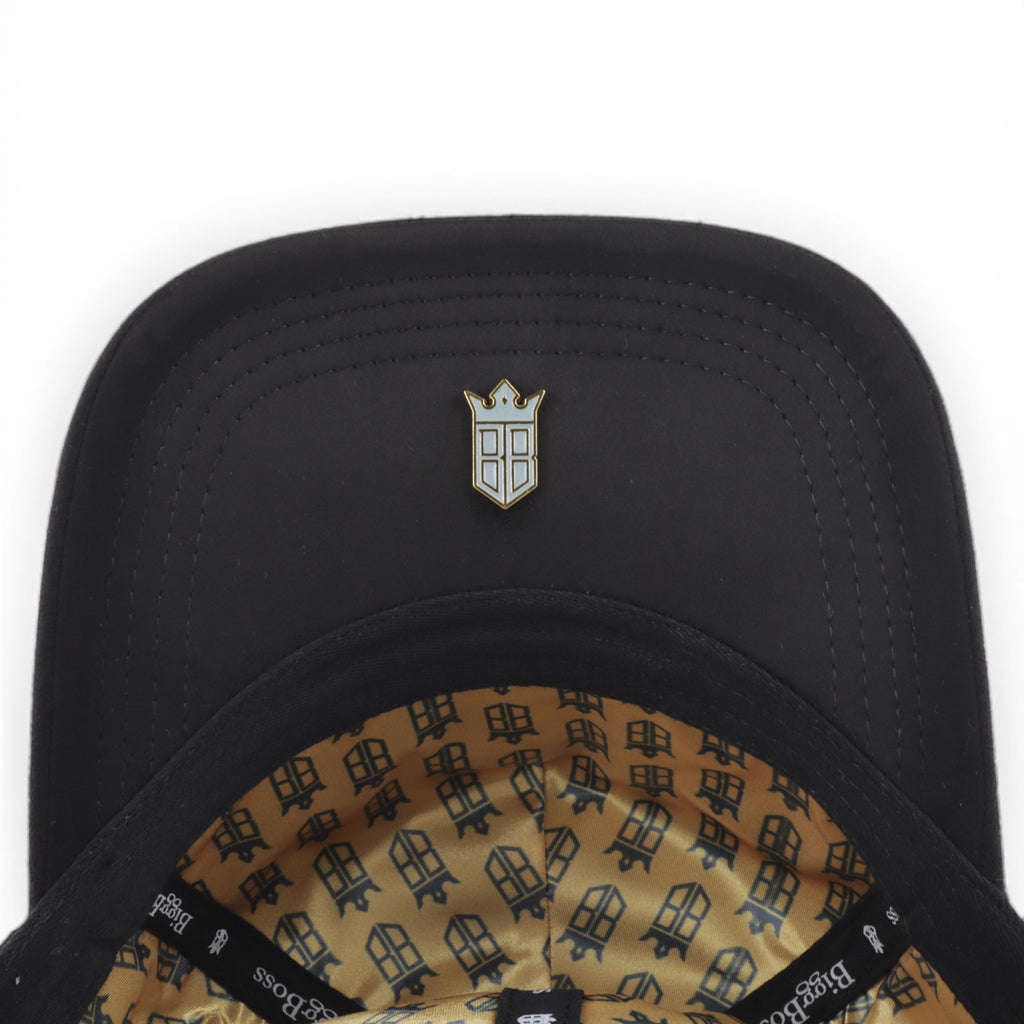 GORRA BIGG BOSS LA CRUCES GOLD/BLK SUEDE