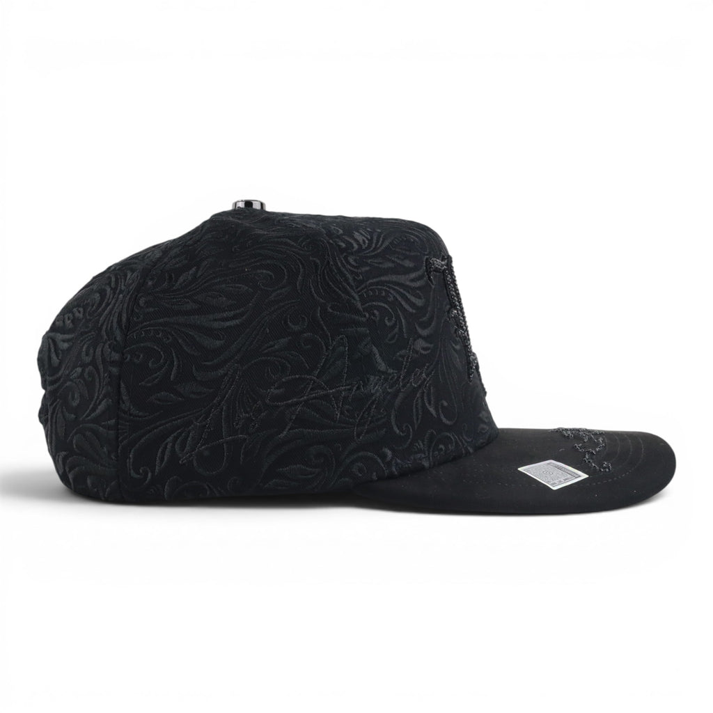 GORRA BIGG BOSS LA CRYSTAL TOTAL BLACK SUEDE