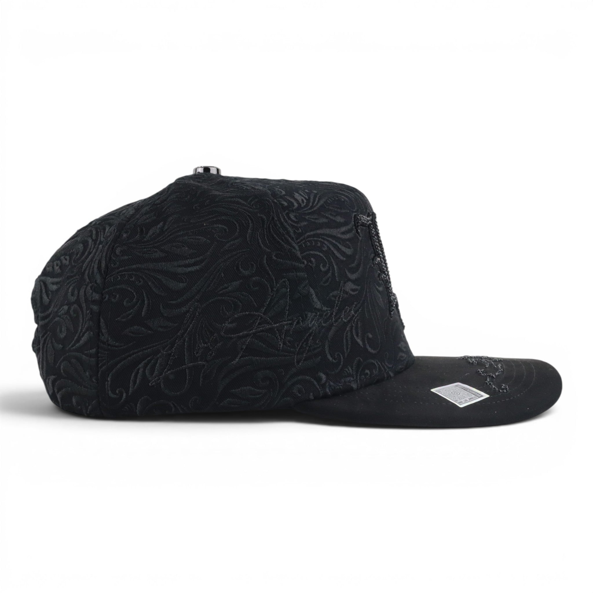GORRA BIGG BOSS LA CRYSTAL TOTAL BLACK SUEDE