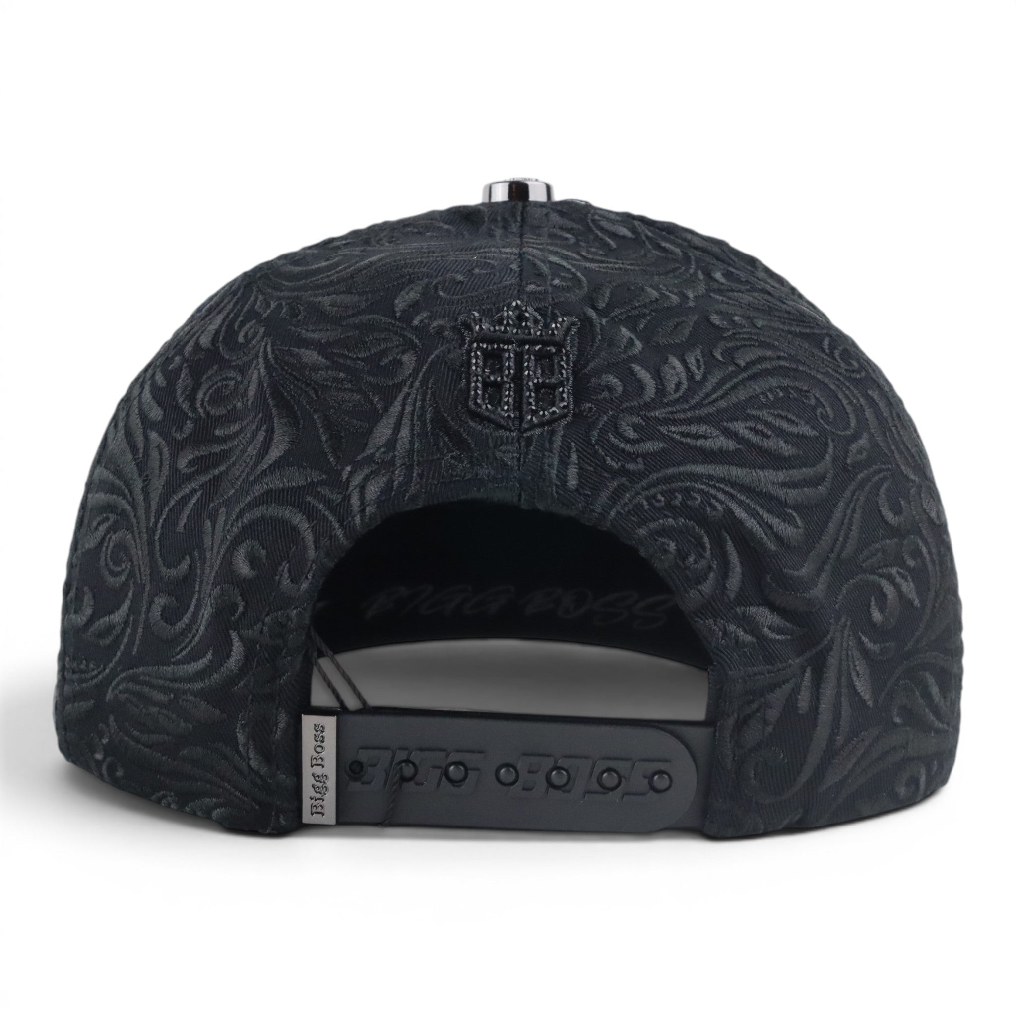GORRA BIGG BOSS LA CRYSTAL TOTAL BLACK SUEDE