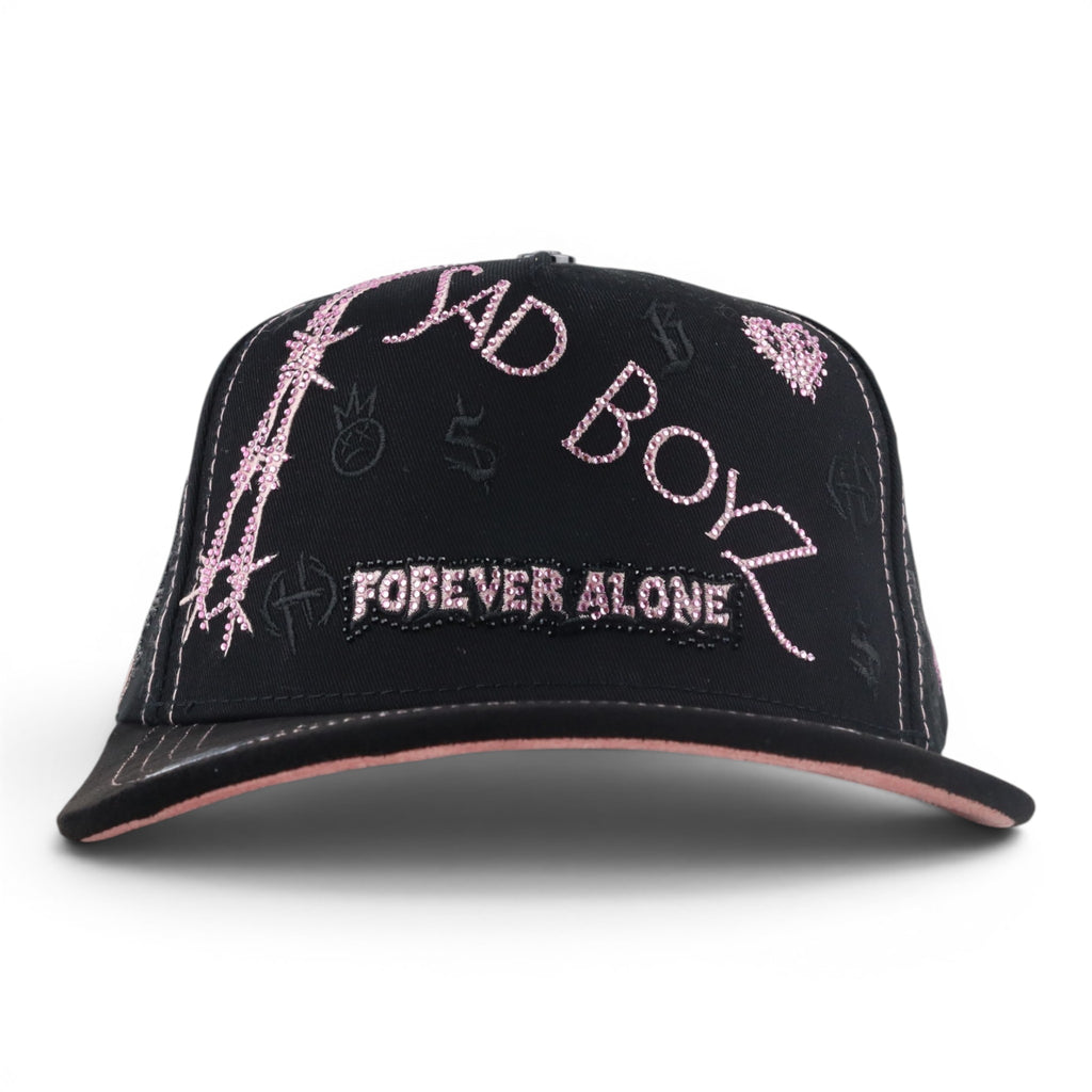 GORRA BIGG BOSS FOREVER ALONE PINK BLACK