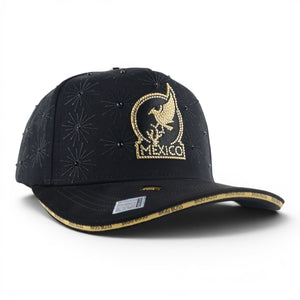 GORRA BIGG BOSS VIVA MEXICO CRISTALS BLACK/GOLD
