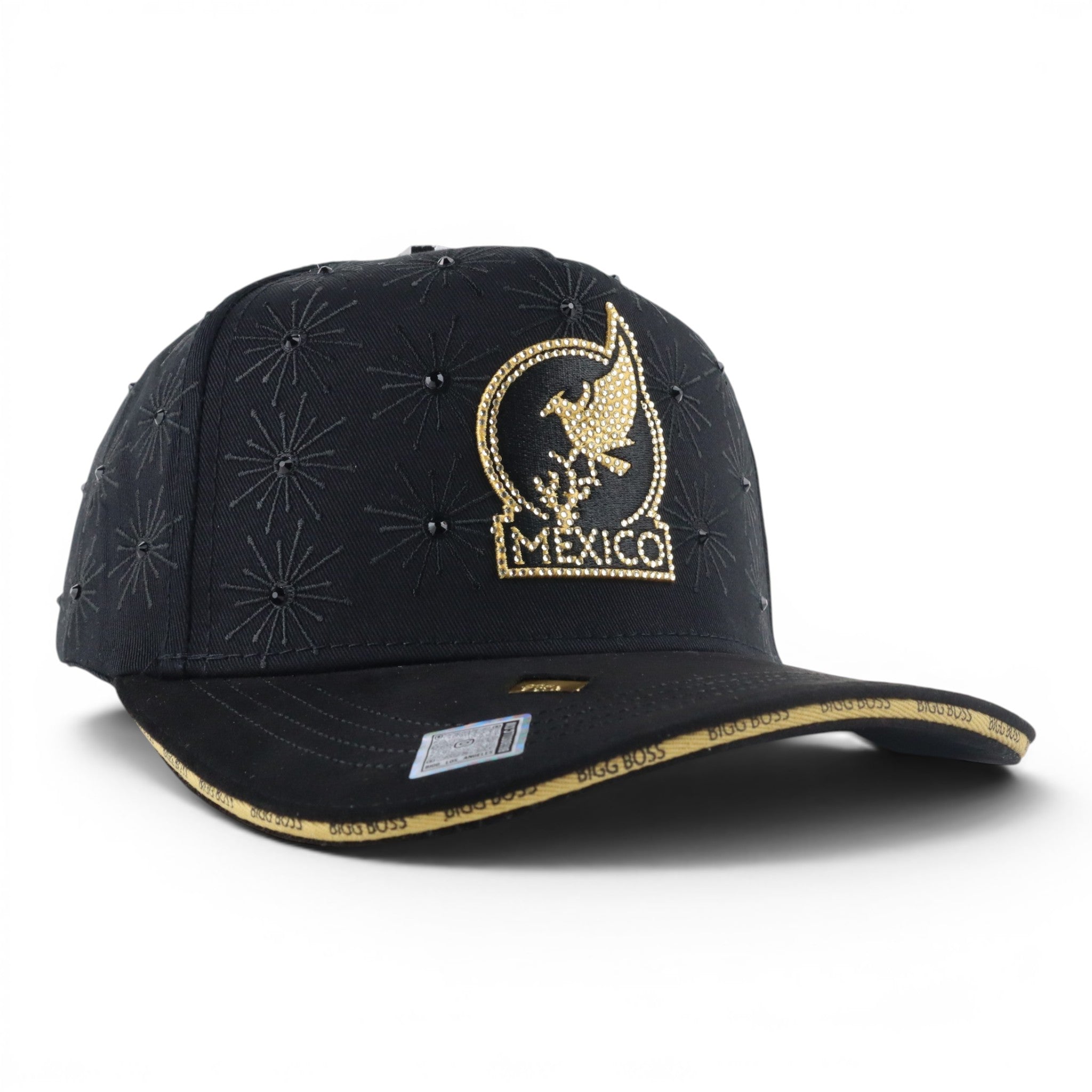 GORRA BIGG BOSS VIVA MEXICO CRISTALS BLACK/GOLD