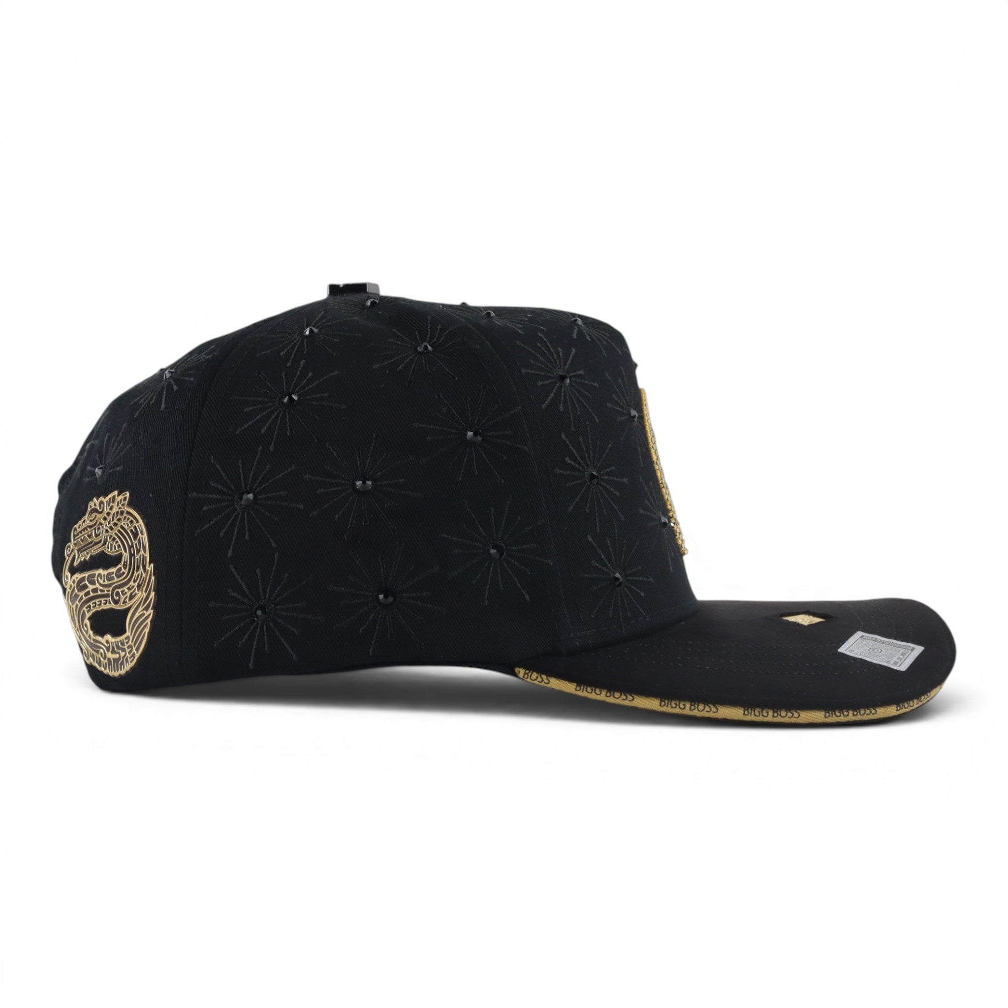 GORRA BIGG BOSS VIVA MEXICO CRISTALS BLACK/GOLD