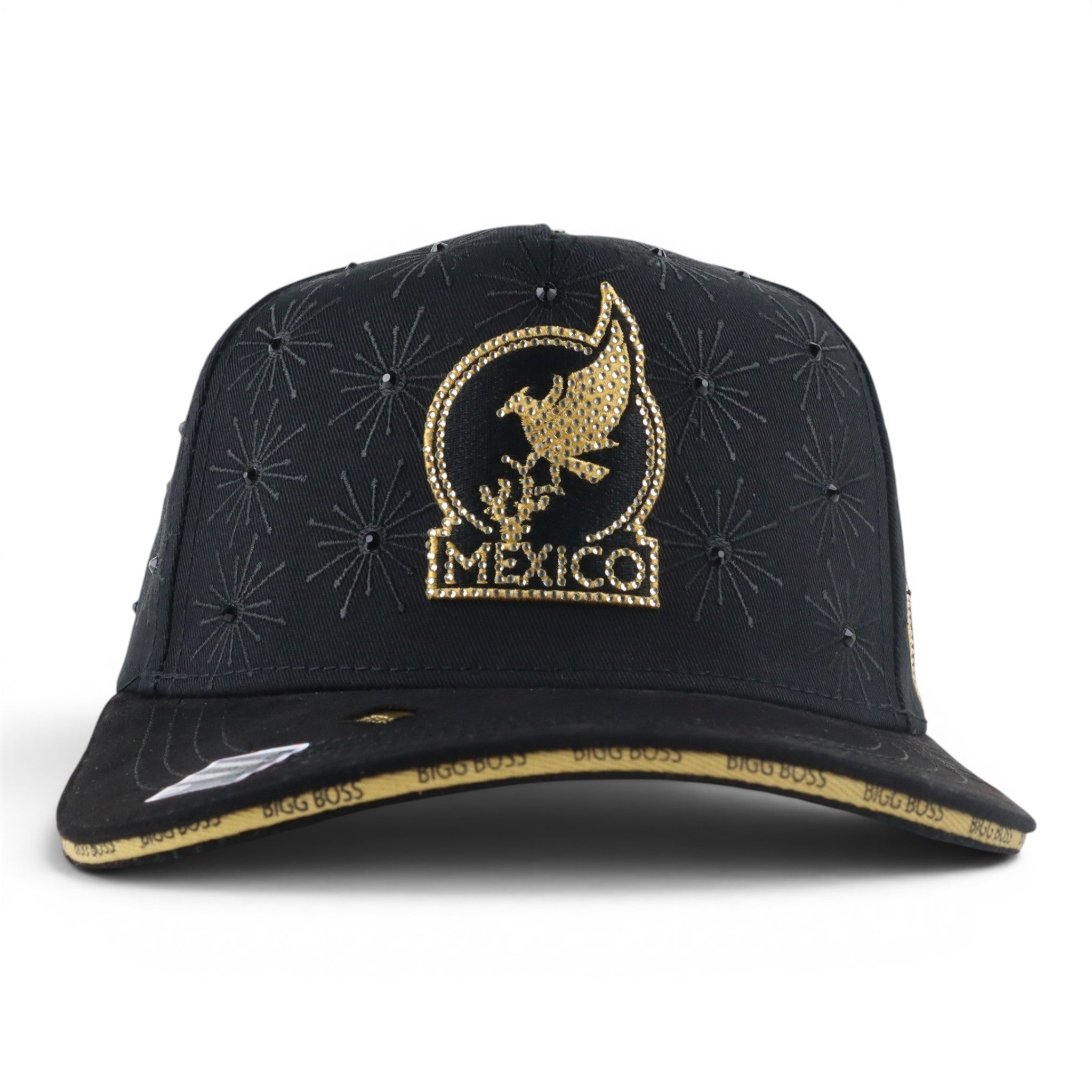 GORRA BIGG BOSS VIVA MEXICO CRISTALS BLACK/GOLD