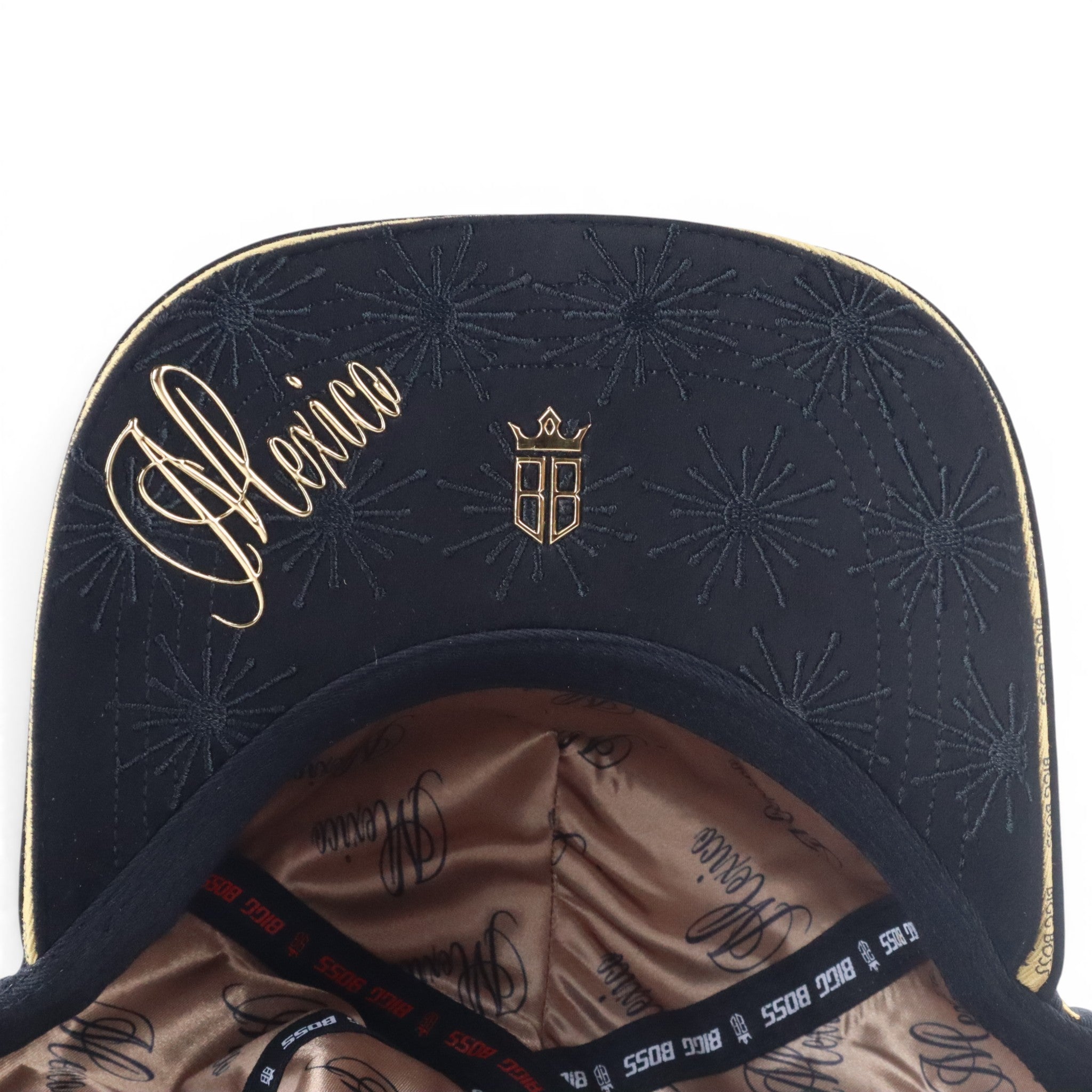 GORRA BIGG BOSS VIVA MEXICO CRISTALS BLACK/GOLD