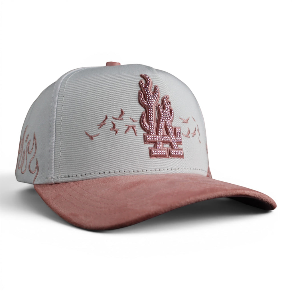 GORRA BIGG BOSS LA FLAMES WHITE/PINK