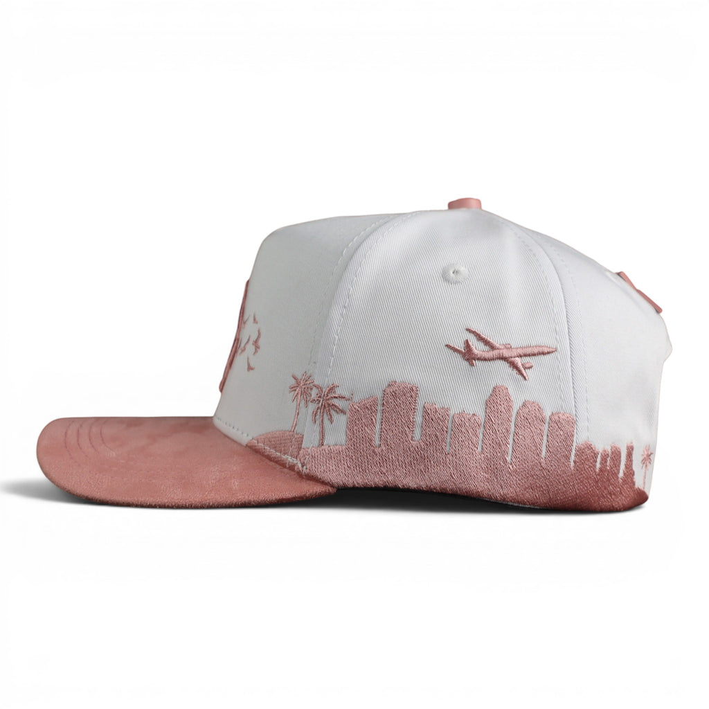 GORRA BIGG BOSS LA FLAMES WHITE/PINK