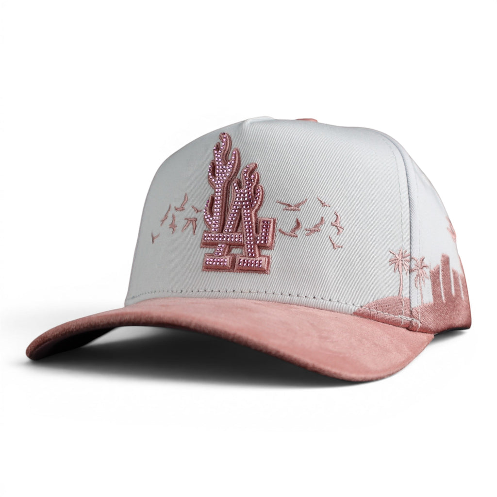 GORRA BIGG BOSS LA FLAMES WHITE/PINK