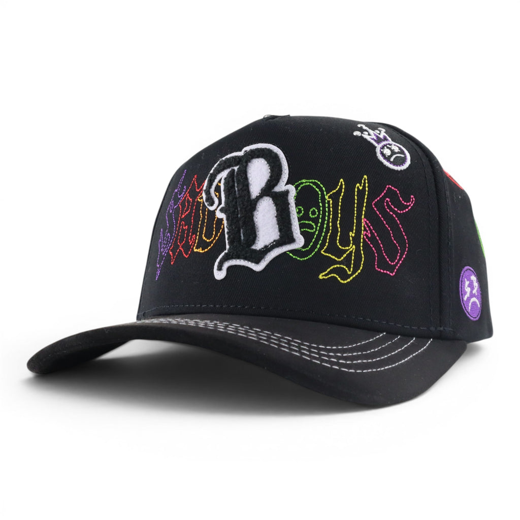 GORRA BIGG BOSS B SAD BOYS BLACK/COLORS