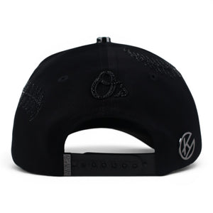 GORRA BIGG BOSS ORIOLES CRISTALS VISOR SUEDE BLACK
