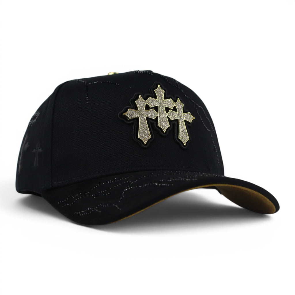 GORRA BIGG BOSS 3 CRUCES BLACK/GOLD