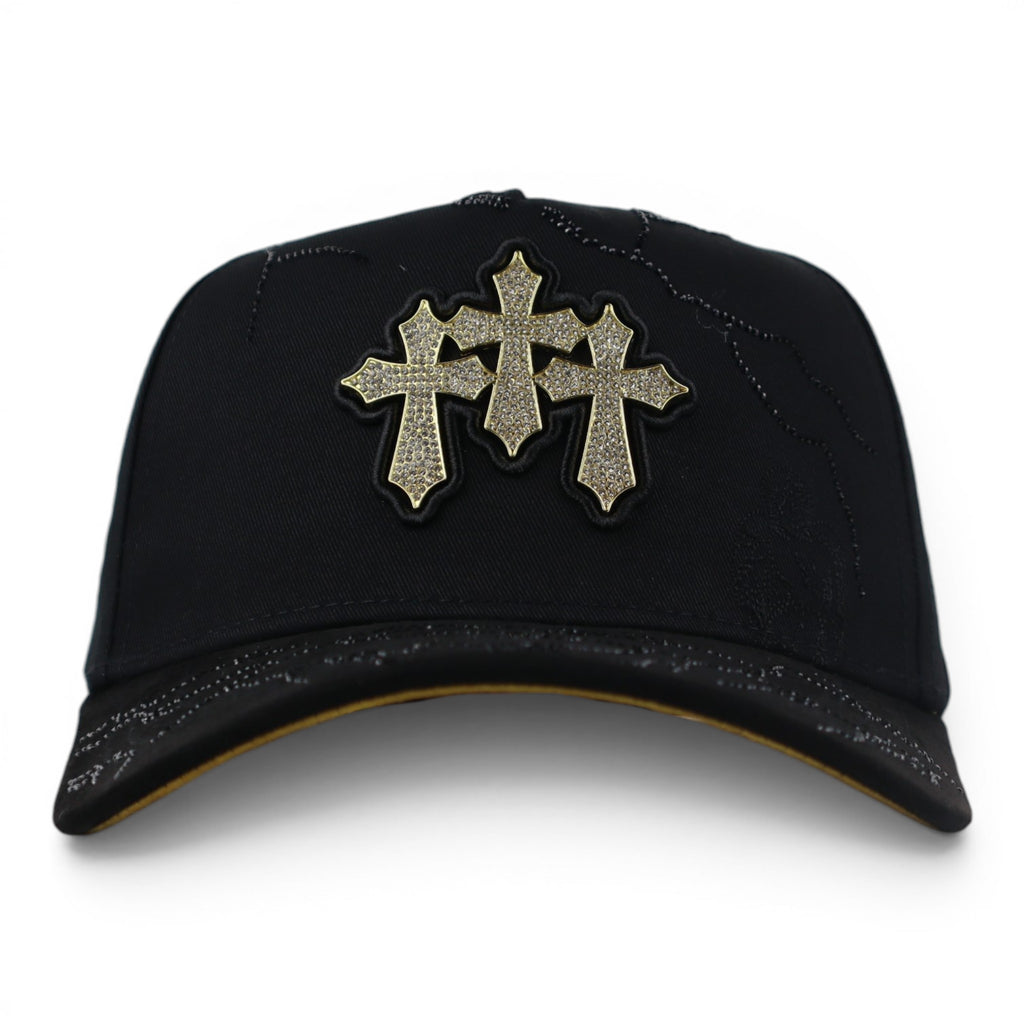 GORRA BIGG BOSS 3 CRUCES BLACK/GOLD
