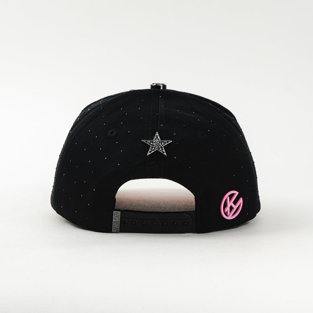 GORRA BIGG BOSS LALALA STARS CRYSTALS BLACK/PINK