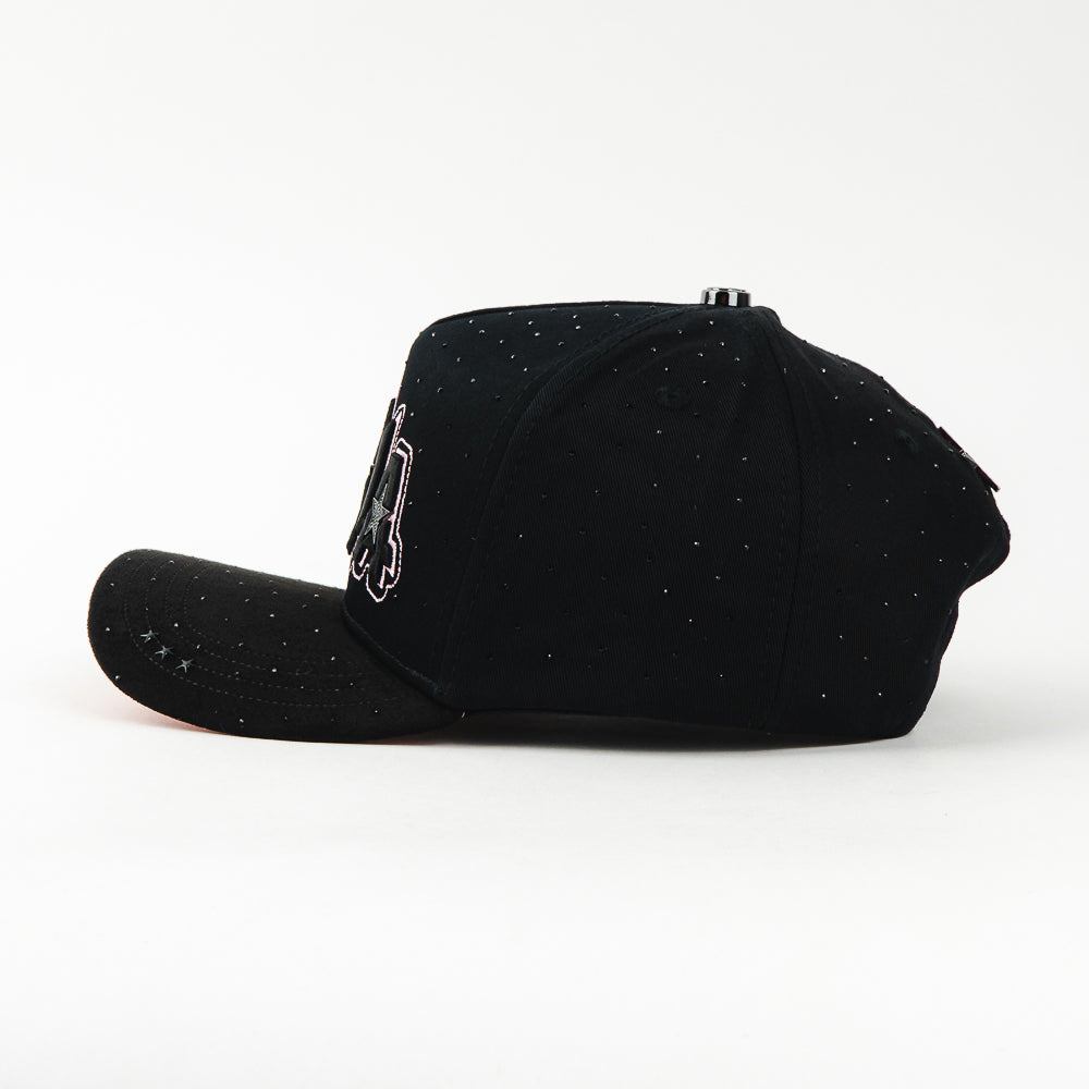 GORRA BIGG BOSS LALALA STARS CRYSTALS BLACK/PINK