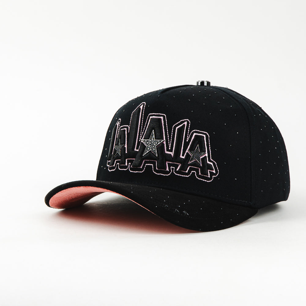 GORRA BIGG BOSS LALALA STARS CRYSTALS BLACK/PINK