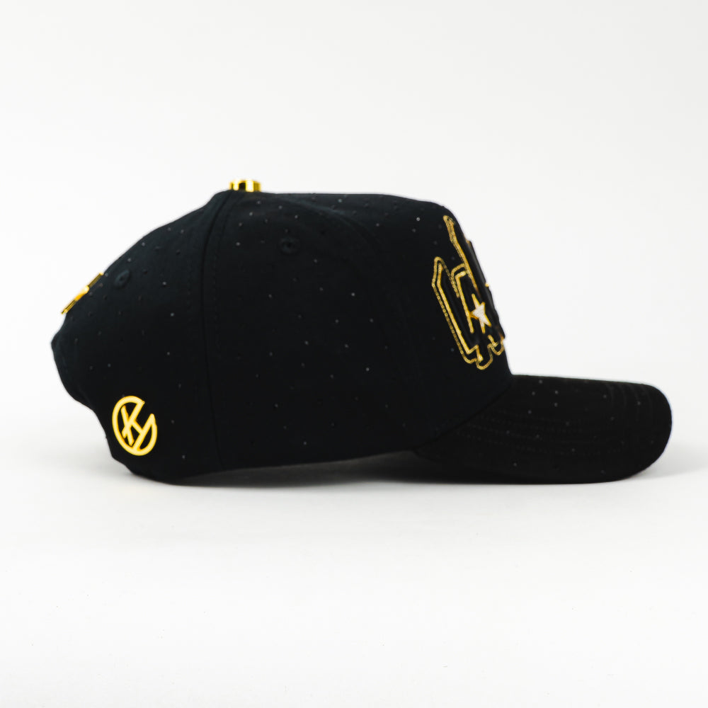 GORRA BIGG BOSS LALALA STARS CRYSTALS BLACK/GOLD