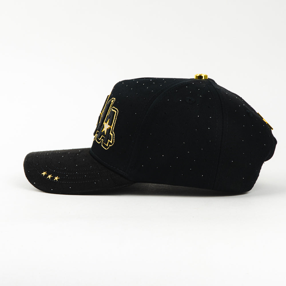 GORRA BIGG BOSS LALALA STARS CRYSTALS BLACK/GOLD