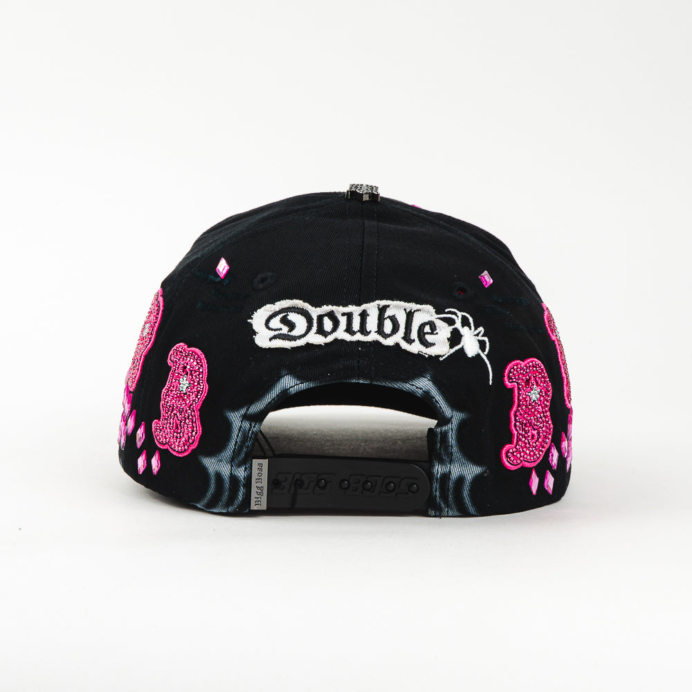 GORRA BIGG BOSS BBB CRYSTALS PINK/BLACK