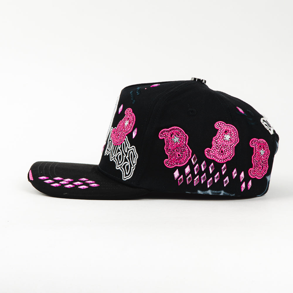 GORRA BIGG BOSS BBB CRYSTALS PINK/BLACK