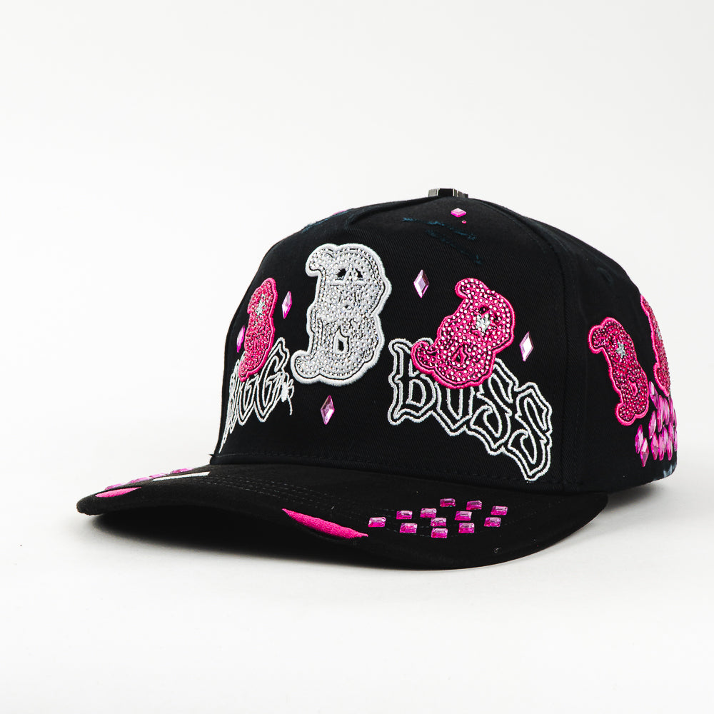 GORRA BIGG BOSS BBB CRYSTALS PINK/BLACK