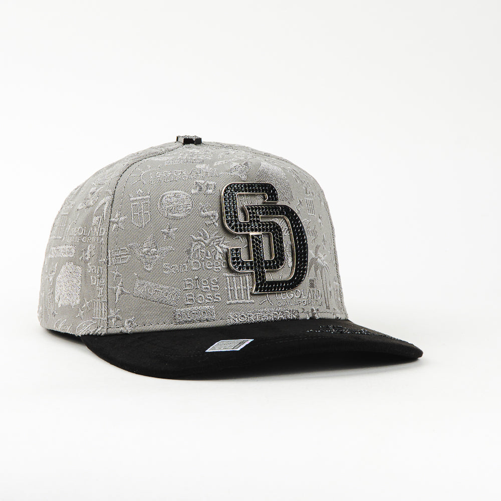 GORRA BIGG BOSS SAN DIEGO CHROME BLACK/GREY