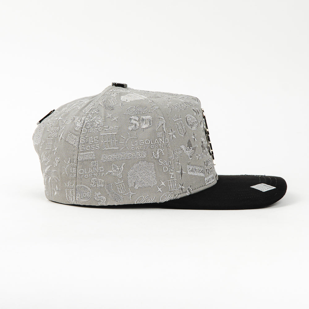 GORRA BIGG BOSS SAN DIEGO CHROME BLACK/GREY