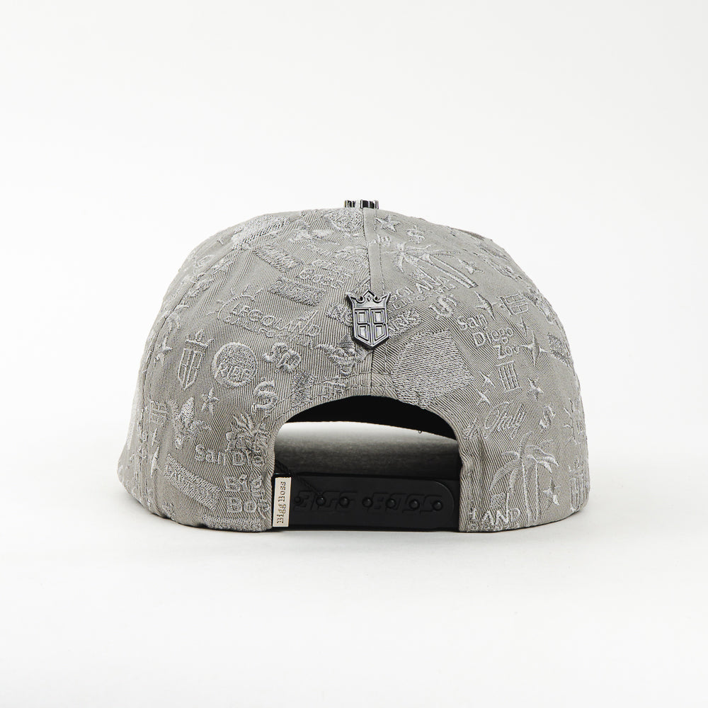 GORRA BIGG BOSS SAN DIEGO CHROME BLACK/GREY