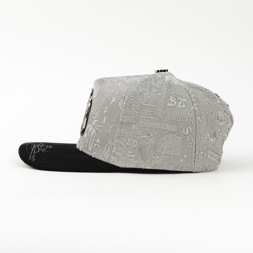 GORRA BIGG BOSS SAN DIEGO CHROME BLACK/GREY