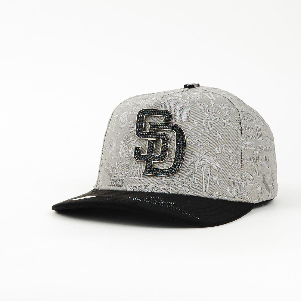 GORRA BIGG BOSS SAN DIEGO CHROME BLACK/GREY