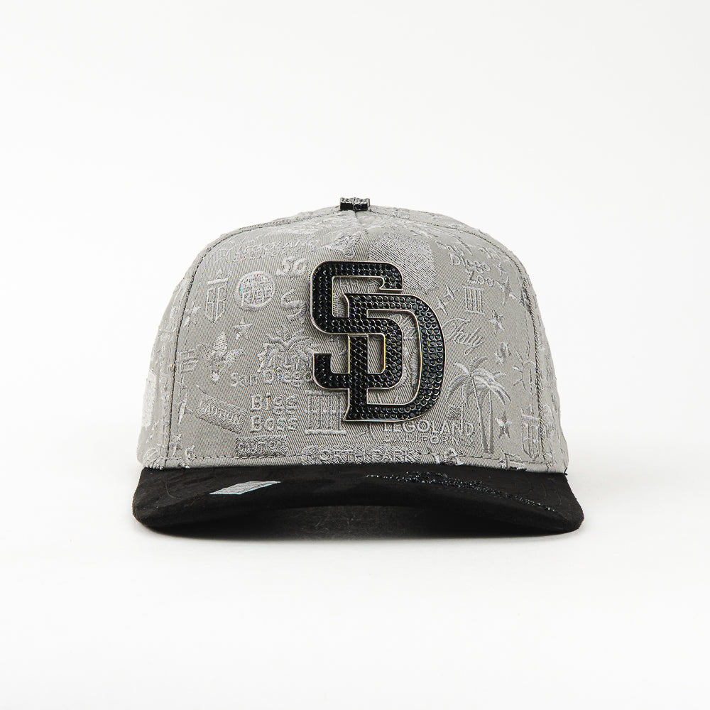 GORRA BIGG BOSS SAN DIEGO CHROME BLACK/GREY