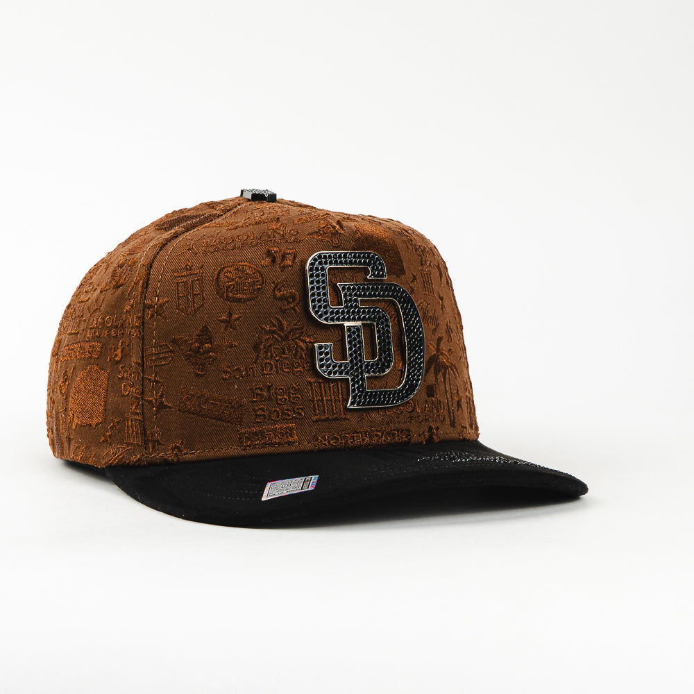 GORRA BIGG BOSS SAN DIEGO CHROME BLACK/BROWN