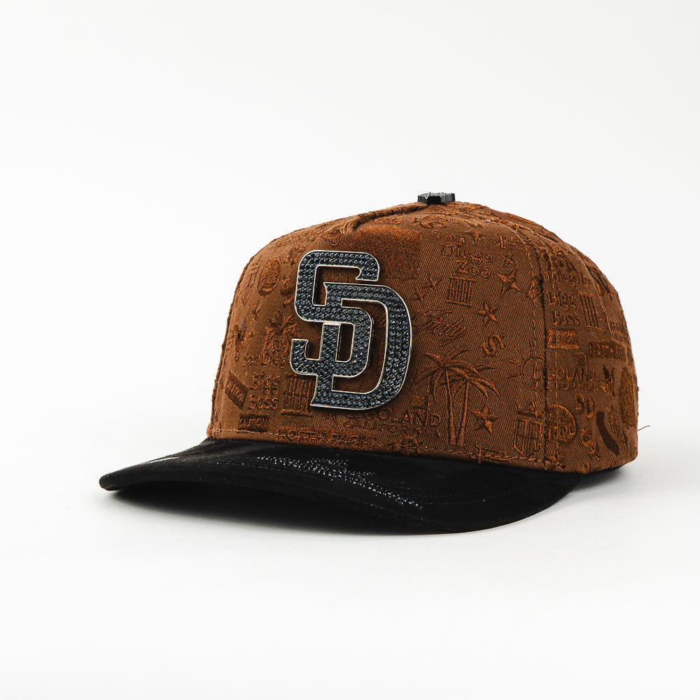 GORRA BIGG BOSS SAN DIEGO CHROME BLACK/BROWN
