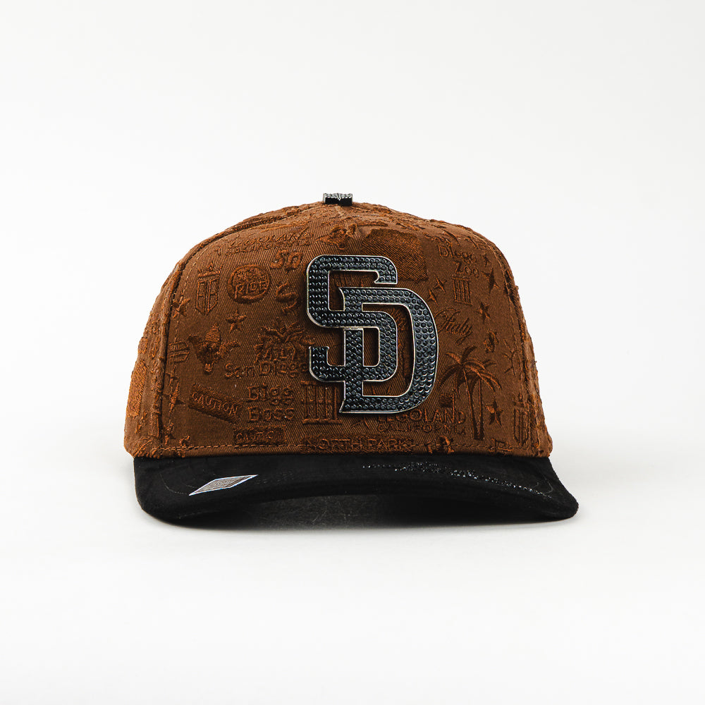 GORRA BIGG BOSS SAN DIEGO CHROME BLACK/BROWN