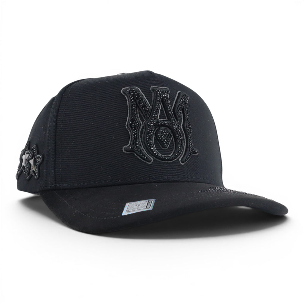 GORRA BIGG BOSS AMIRI ALL BLACK VISOR SUEDE