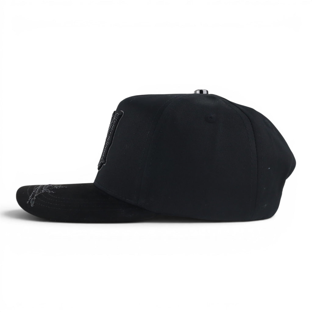 GORRA BIGG BOSS AMIRI ALL BLACK VISOR SUEDE