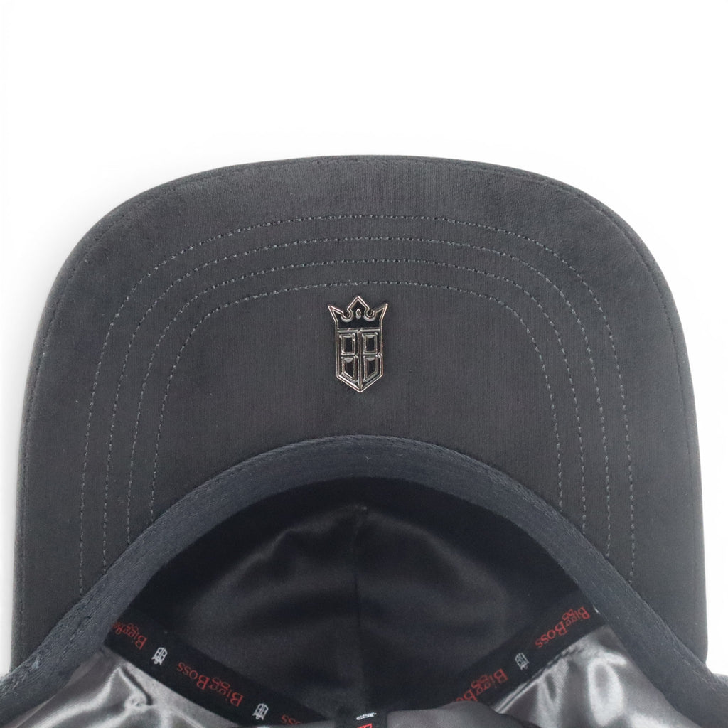 GORRA BIGG BOSS AMIRI ALL BLACK VISOR SUEDE