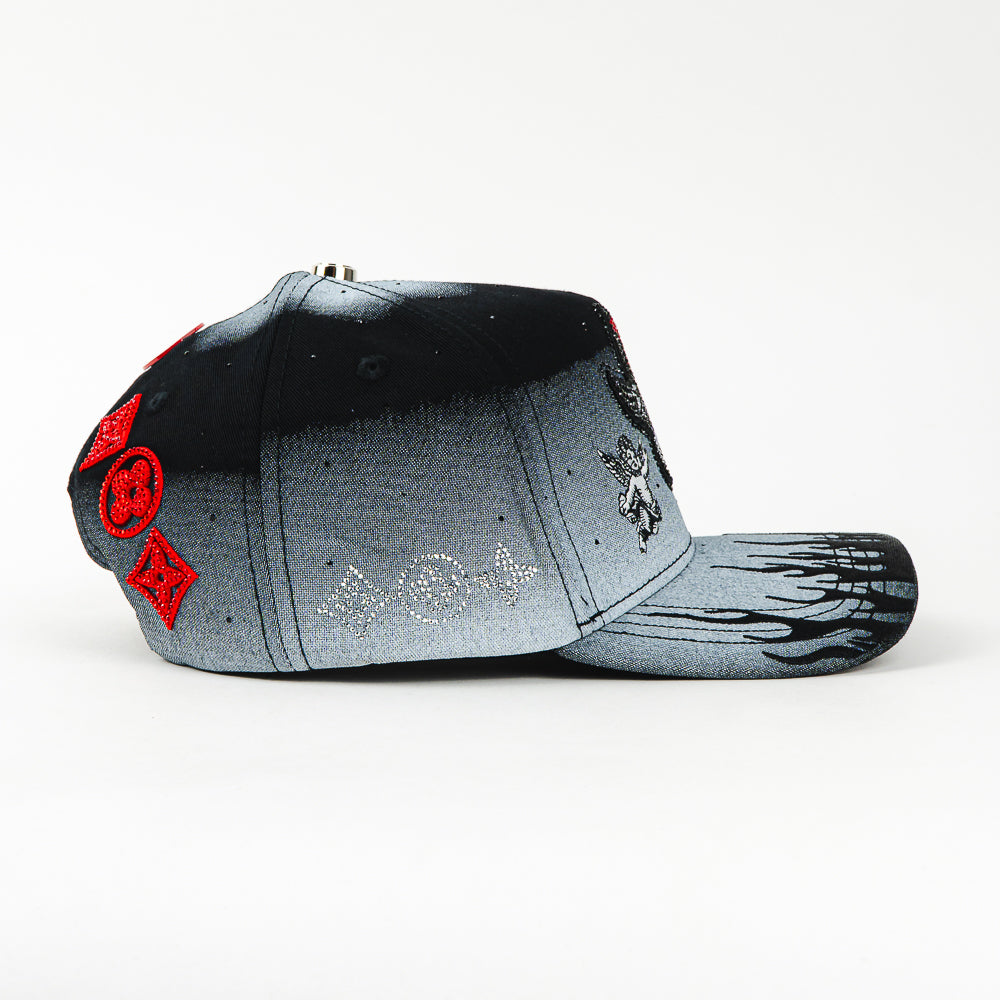 GORRA BIGG BOSS ANGEL H CRYSTALS GREY