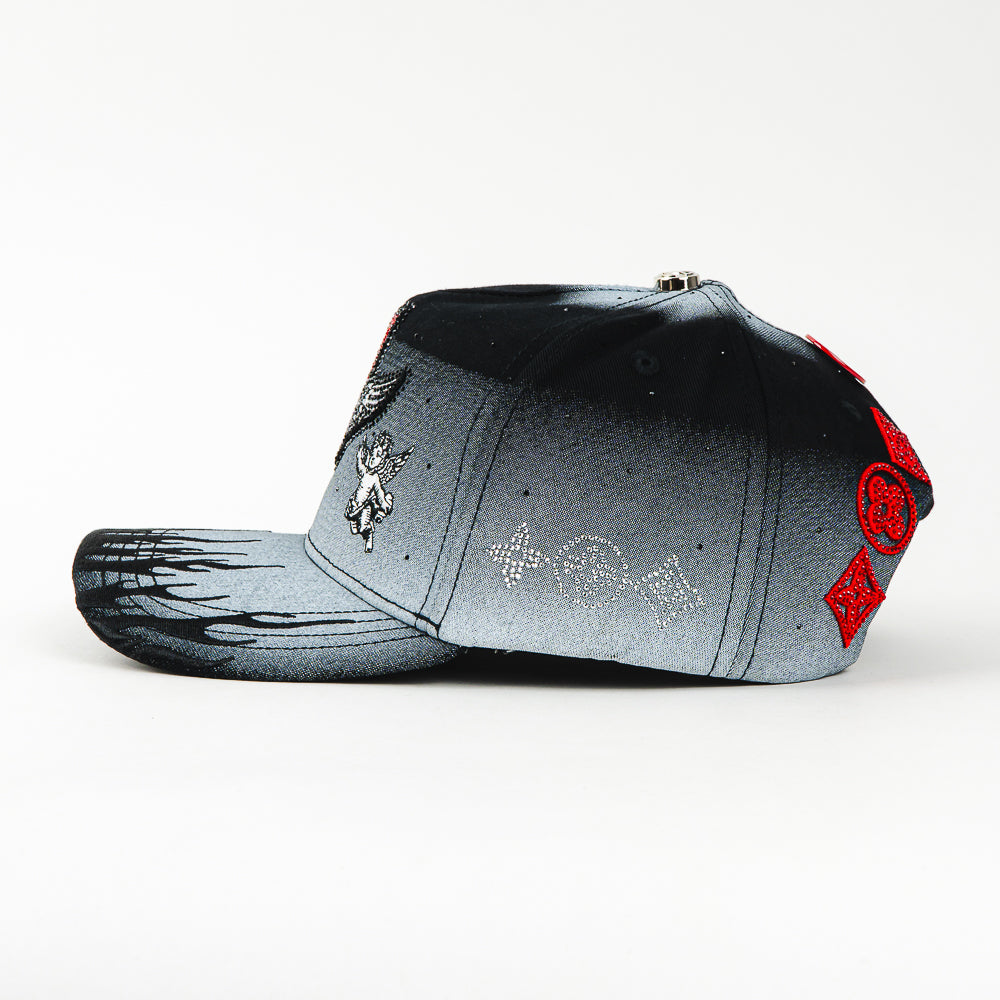 GORRA BIGG BOSS ANGEL H CRYSTALS GREY