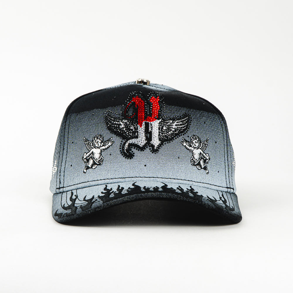 GORRA BIGG BOSS ANGEL H CRYSTALS GREY