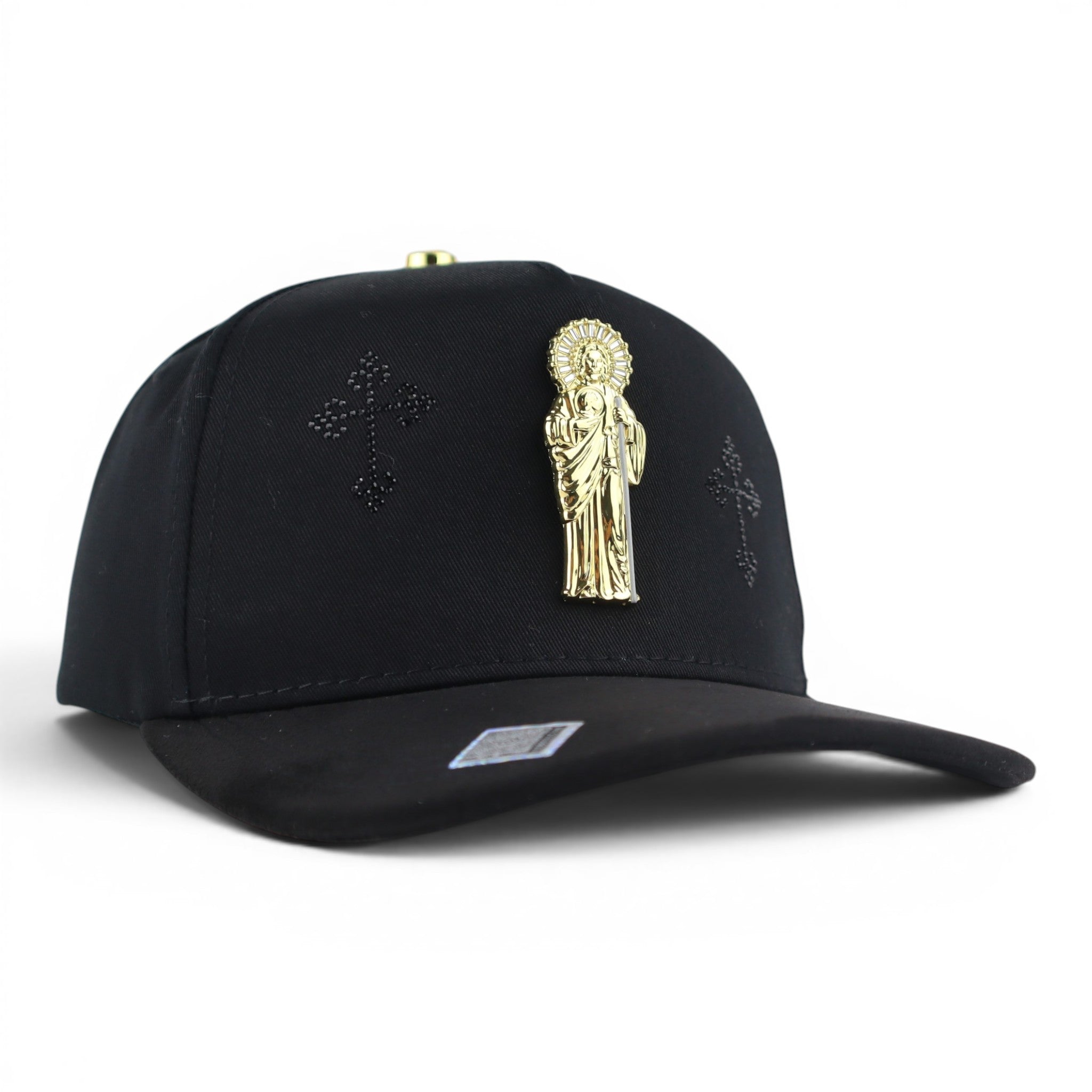 GORRA BIGG BOSS SAN JUDAS BLACK VISOR SUEDE