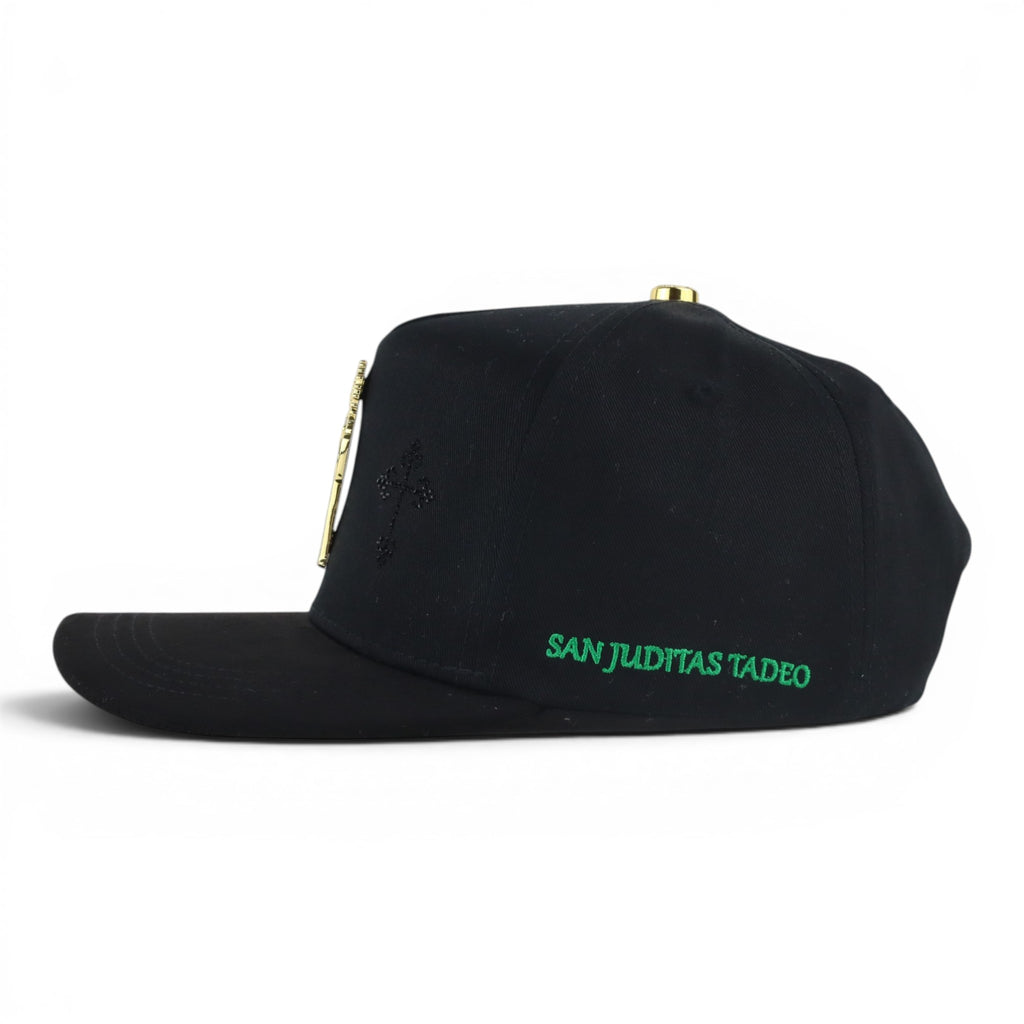 GORRA BIGG BOSS SAN JUDAS BLACK VISOR SUEDE