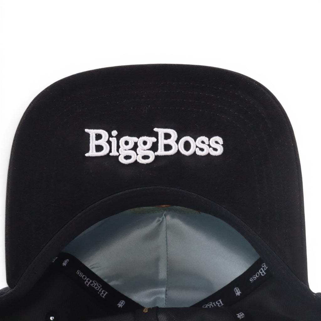 GORRA BIGG BOSS SAN JUDAS BLACK VISOR SUEDE