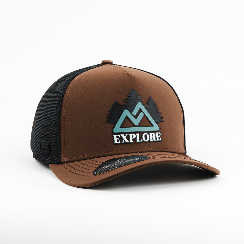 GORRA BOLLER FEEL ADVENTURE BLACK/BROWN