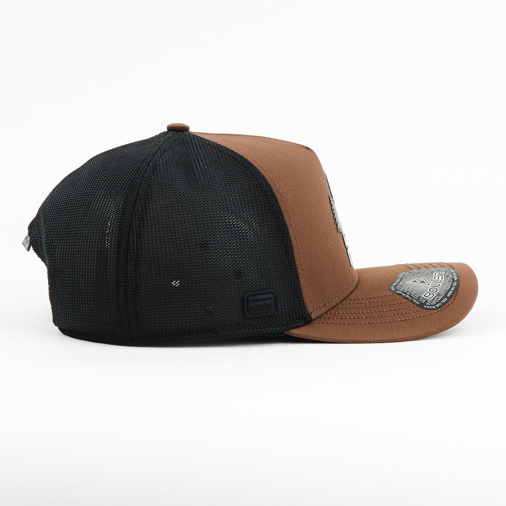 GORRA BOLLER FEEL ADVENTURE BLACK/BROWN