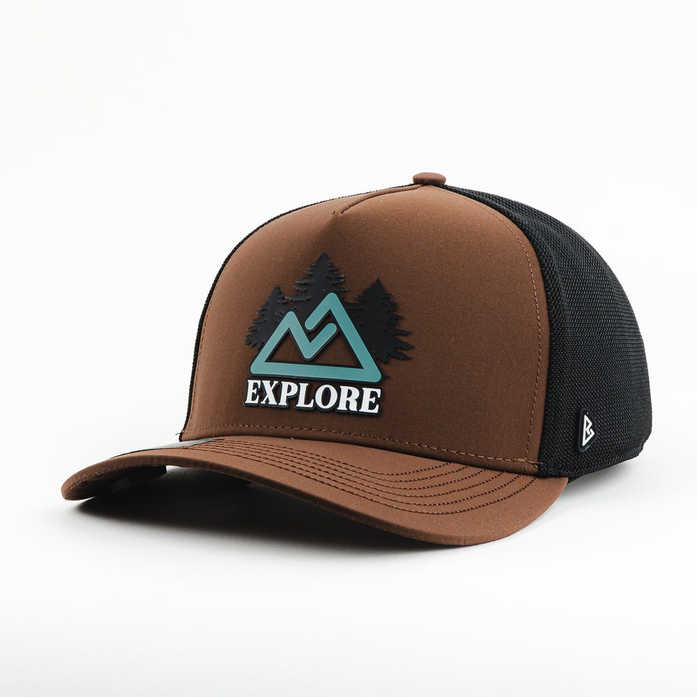 GORRA BOLLER FEEL ADVENTURE BLACK/BROWN