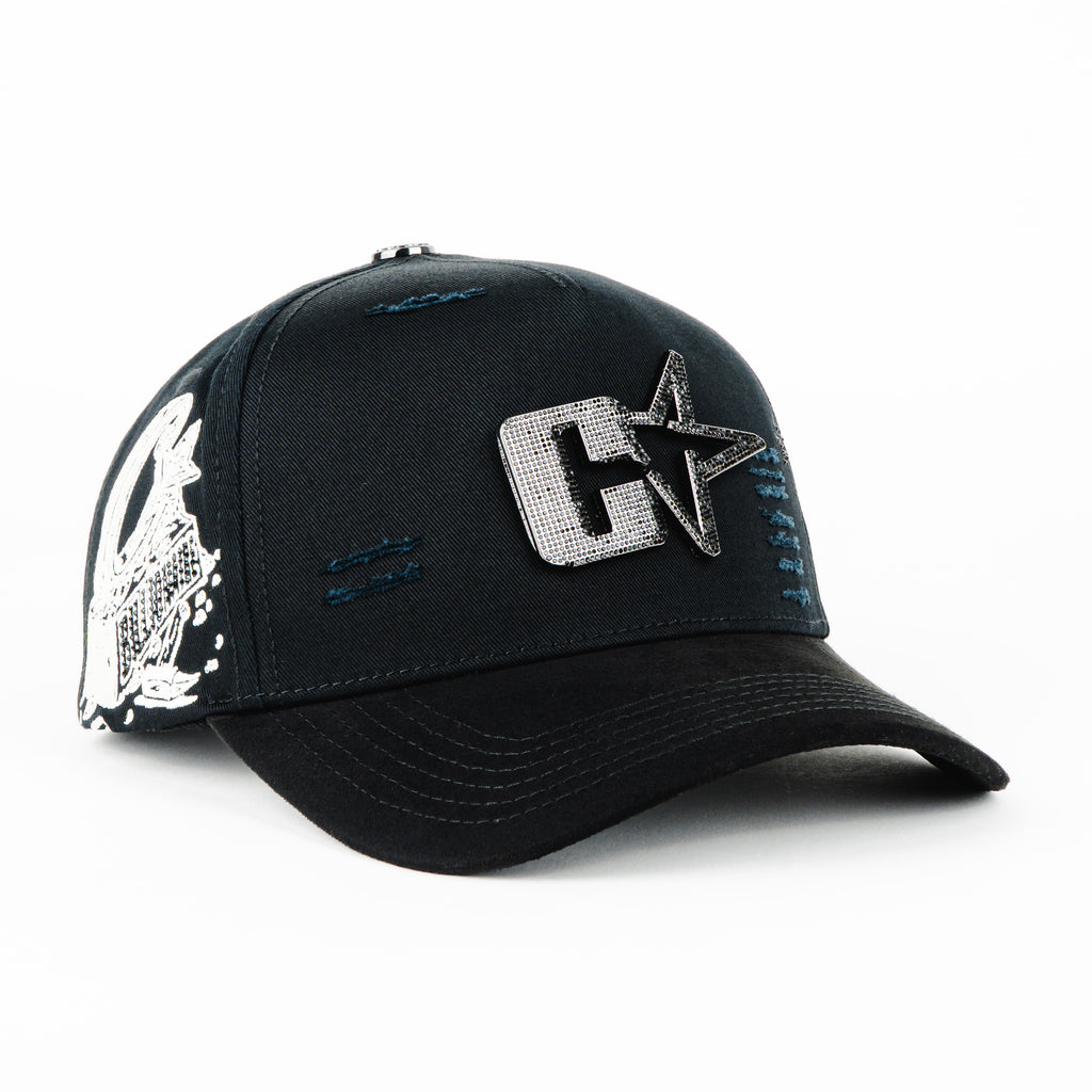 Gorra Cash Only THE STAR IN BLACK | Snapback Visera Curva | FULL SET