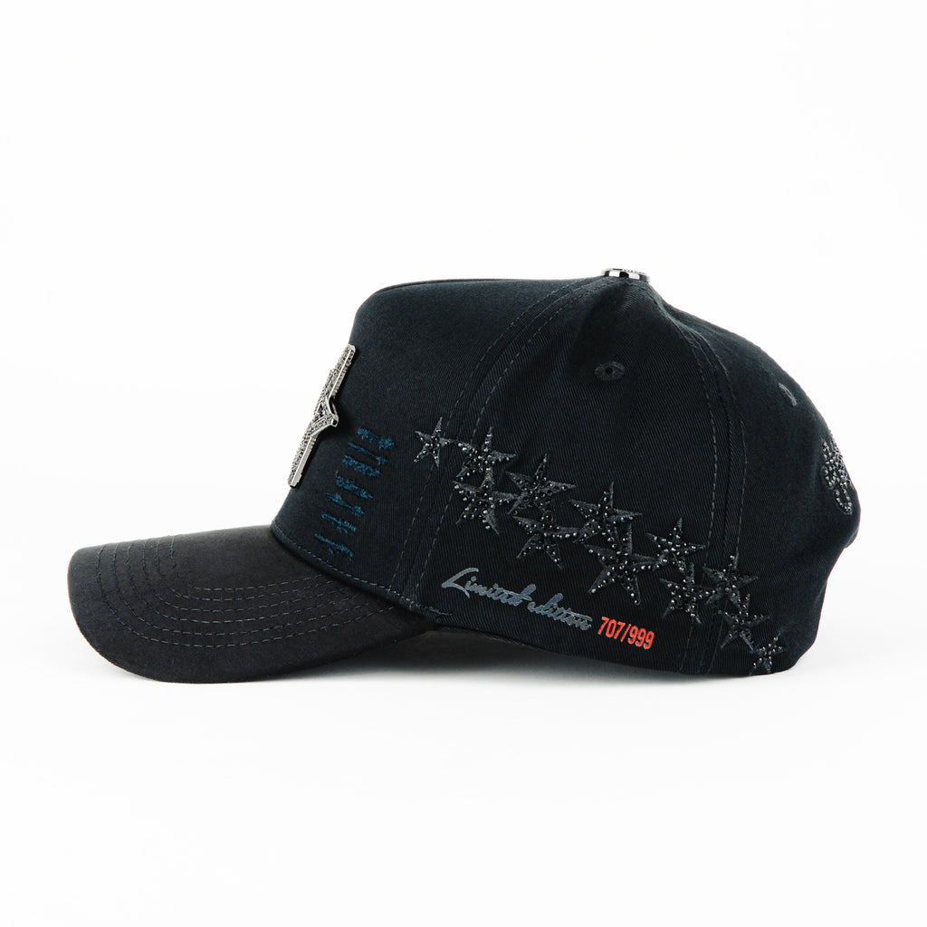 Gorra Cash Only THE STAR IN BLACK | Snapback Visera Curva | FULL SET