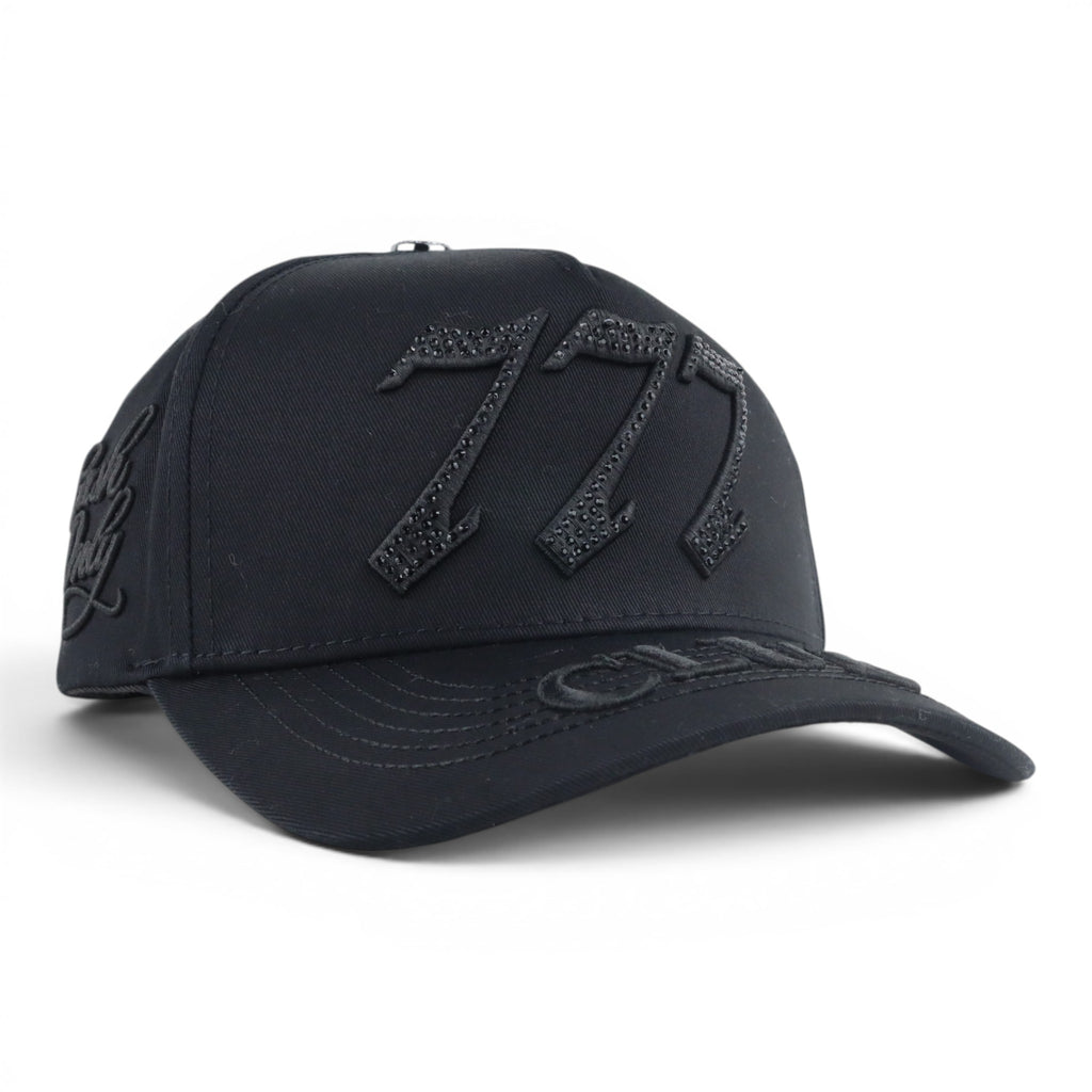 GORRA CASH ONLY 777 CLUB RINESTONES BLACK